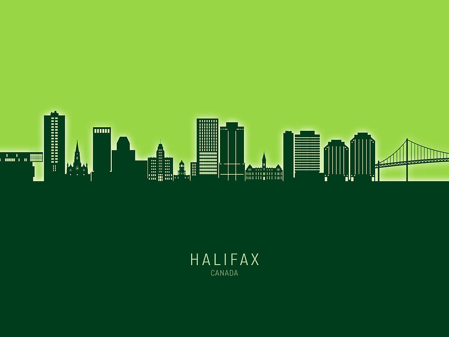 Halifax Canada Skyline #21 Digital Art by Michael Tompsett