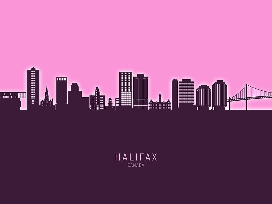 Halifax Canada Skyline #22 Digital Art by Michael Tompsett