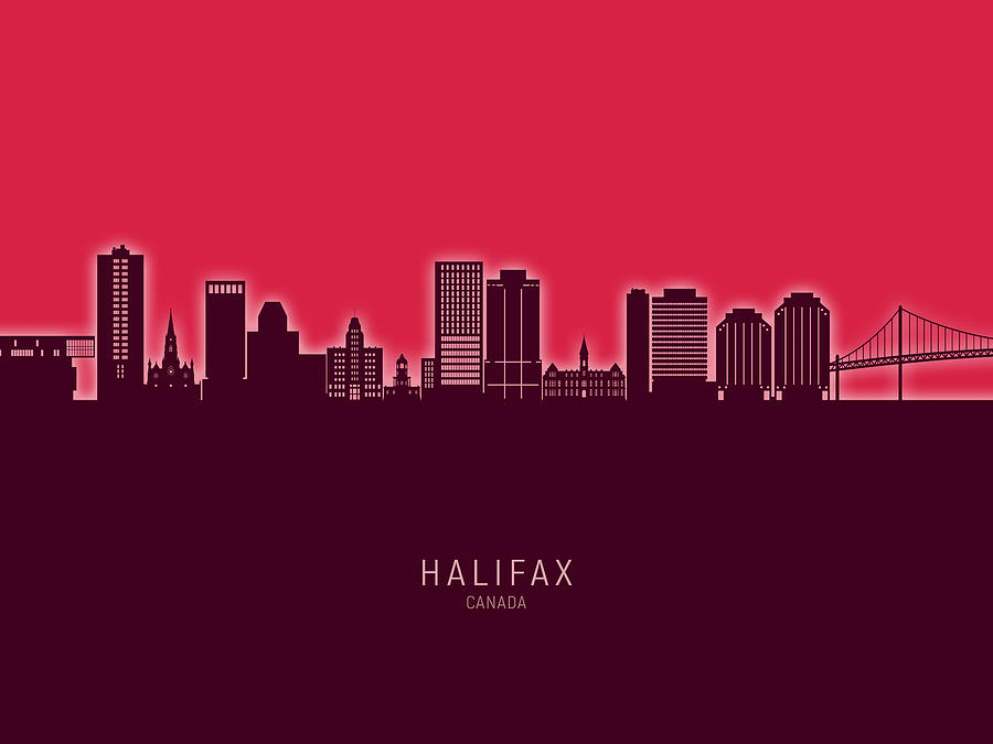 Halifax Canada Skyline #23 Digital Art by Michael Tompsett