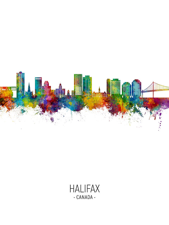 Halifax Canada Skyline #26 Digital Art by Michael Tompsett