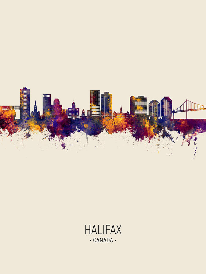 Halifax Canada Skyline #27 Digital Art by Michael Tompsett
