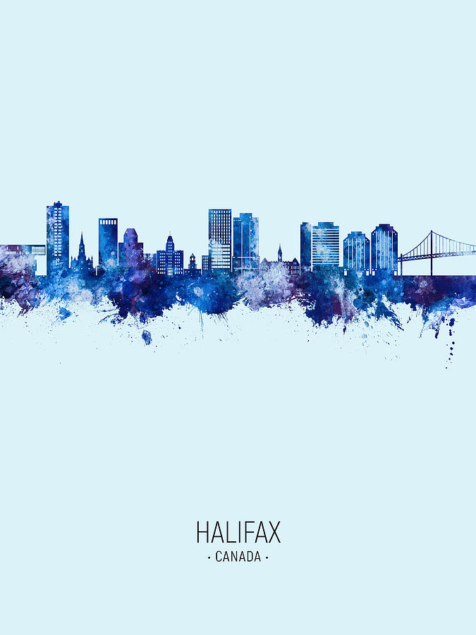 Halifax Canada Skyline #28 Digital Art by Michael Tompsett