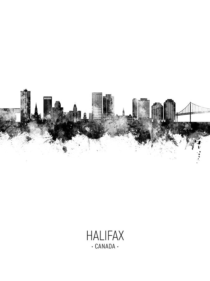 Halifax Canada Skyline #30 Digital Art by Michael Tompsett