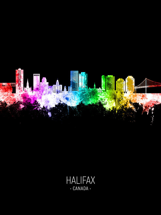 Halifax Canada Skyline #32 Digital Art by Michael Tompsett