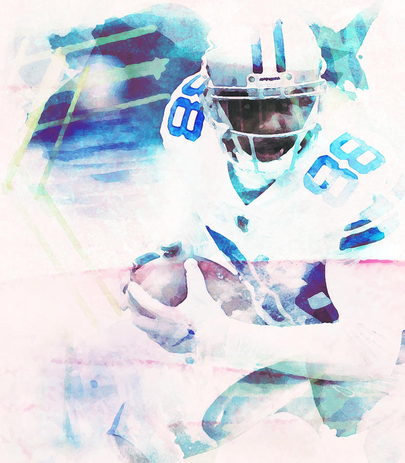 Randy White Mixed Media - Hall of Famer Dez Bryant  by Brian Reaves