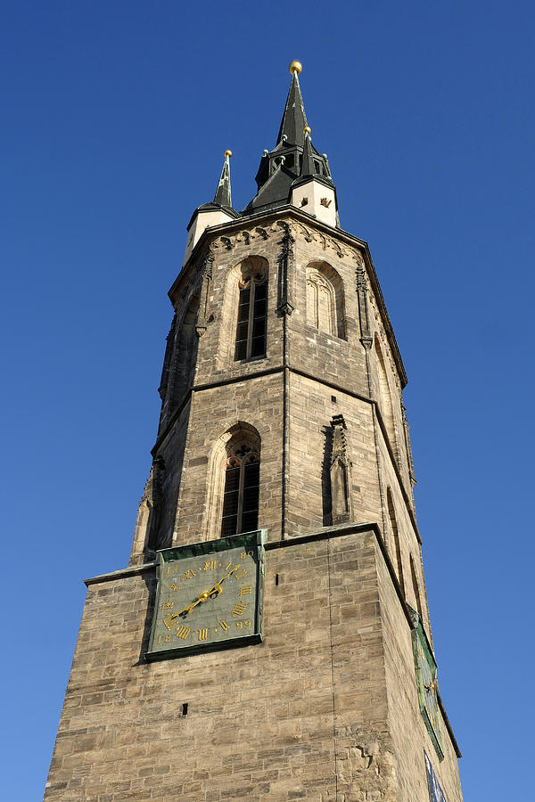 Halle an der Saale, Red Tower, Market Square Photograph by Hans-Peter Merten