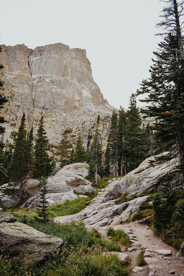Rocky Mountain National Park Photograph - Hallett Peak, Rocky Mountains by Riley Bradford
