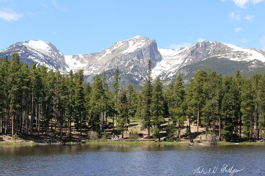 Hallett's Peak from Sprague Lake Photograph by Michael Phillips - Pixels