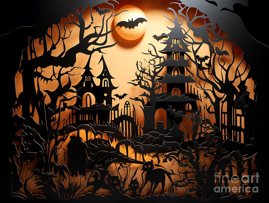 Halloween 1 Digital Art by Joey Agbayani