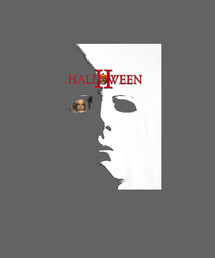 Halloween 2 Laurie Strode Michael Myers Mask Poster Premium Drawing by