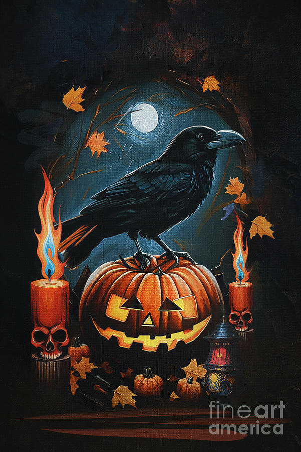 Halloween Digital Art by Andrzej Szczerski