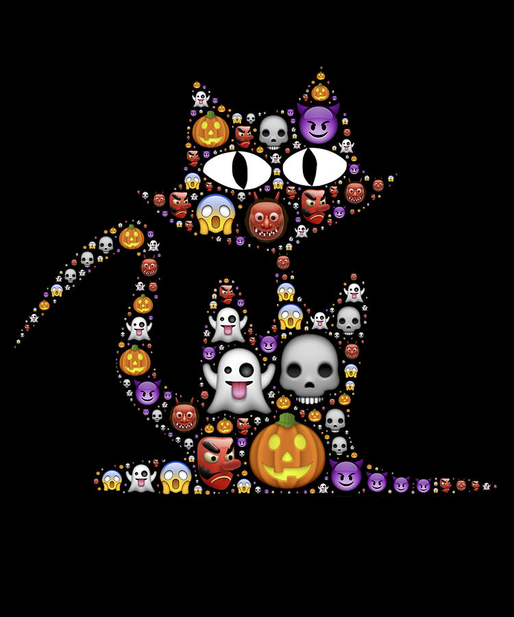 Halloween Cat Digital Art by Flippin Sweet Gear