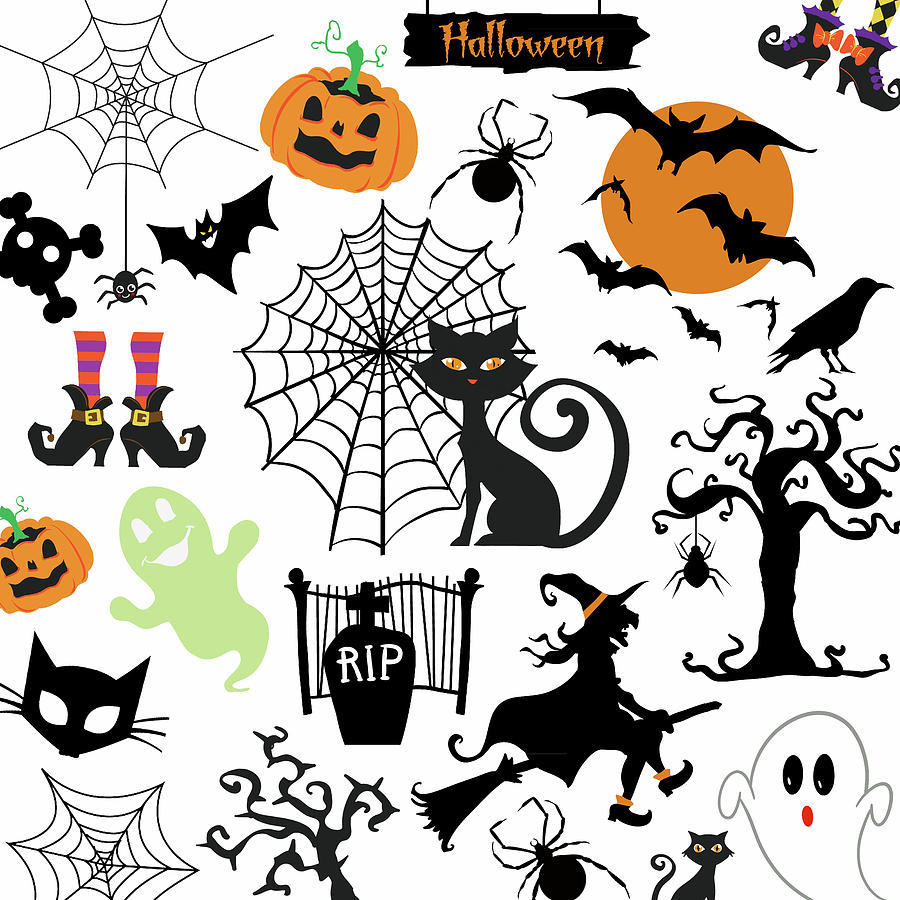 Halloween Collage Digital Art by HH Photography of Florida - Fine Art ...