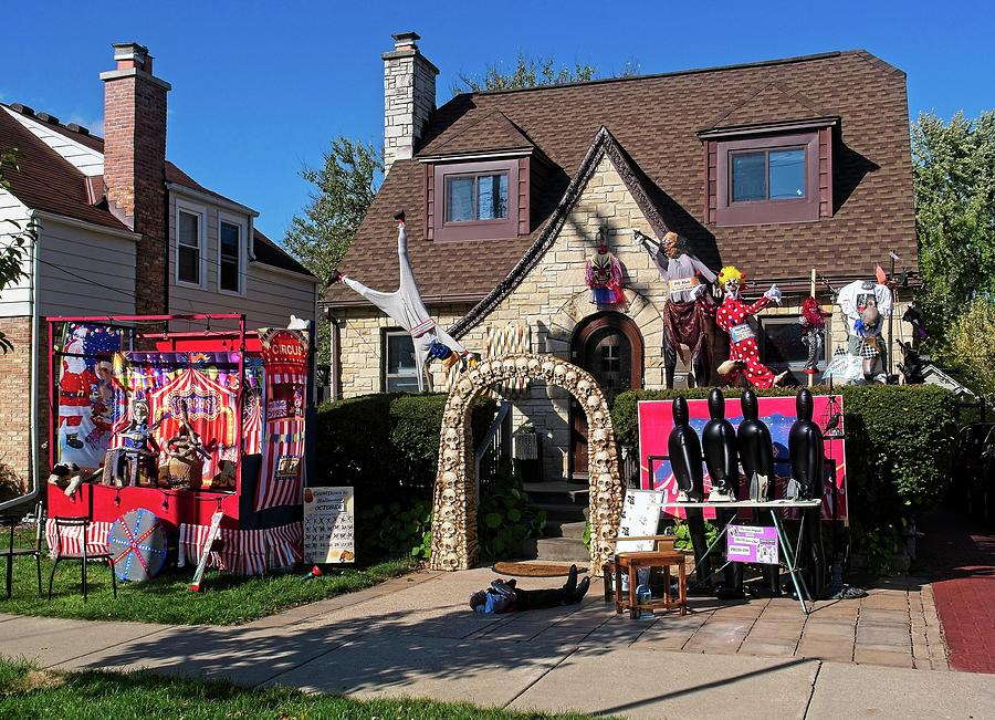 Halloween display. Madison, Wisconsin 1 Photograph by Steven Ralser