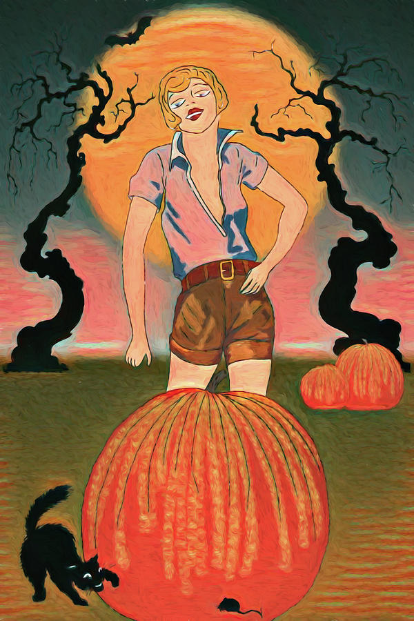 Halloween Girl Digital Art by John Haldane