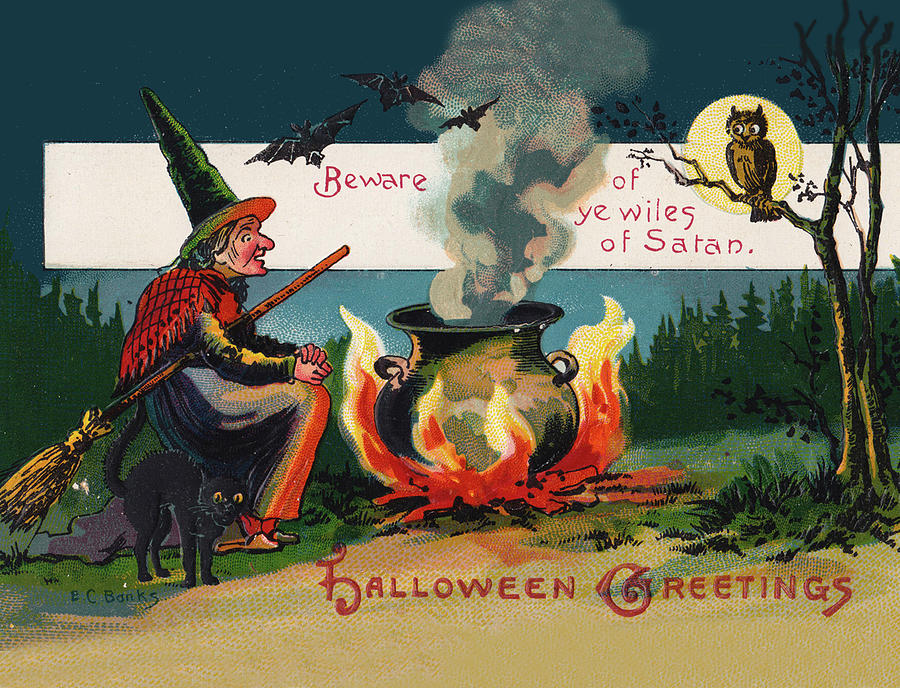 Halloween Greetings Digital Art by Long Shot