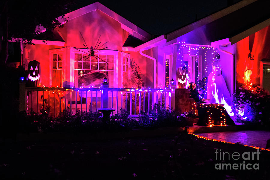 Halloween Haunted House Photograph by Suzanne Luft