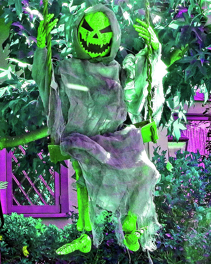 Halloween in Green Photograph by Andrew Lawrence