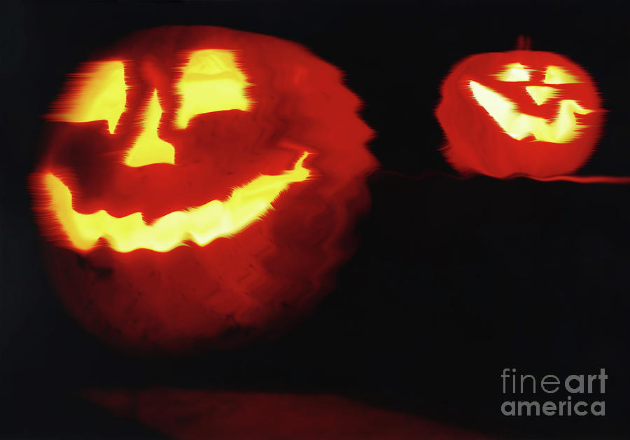 Halloween Jack-o-Lanterns Photograph by D Hackett