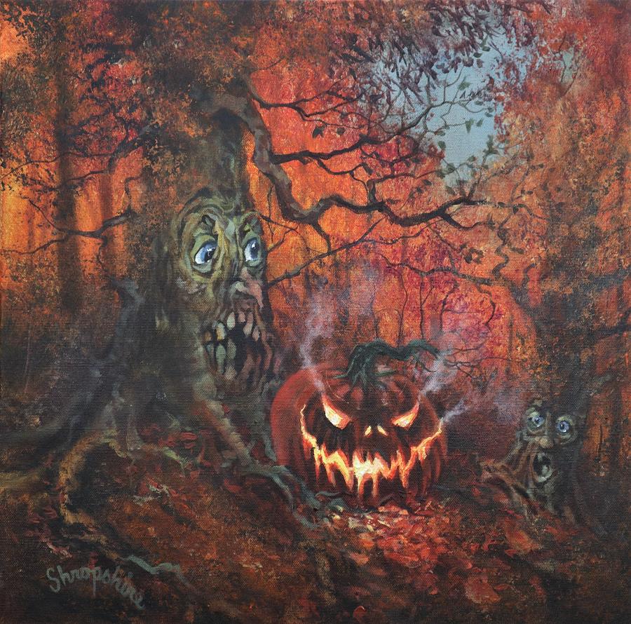 Halloween Jack Painting by Tom Shropshire