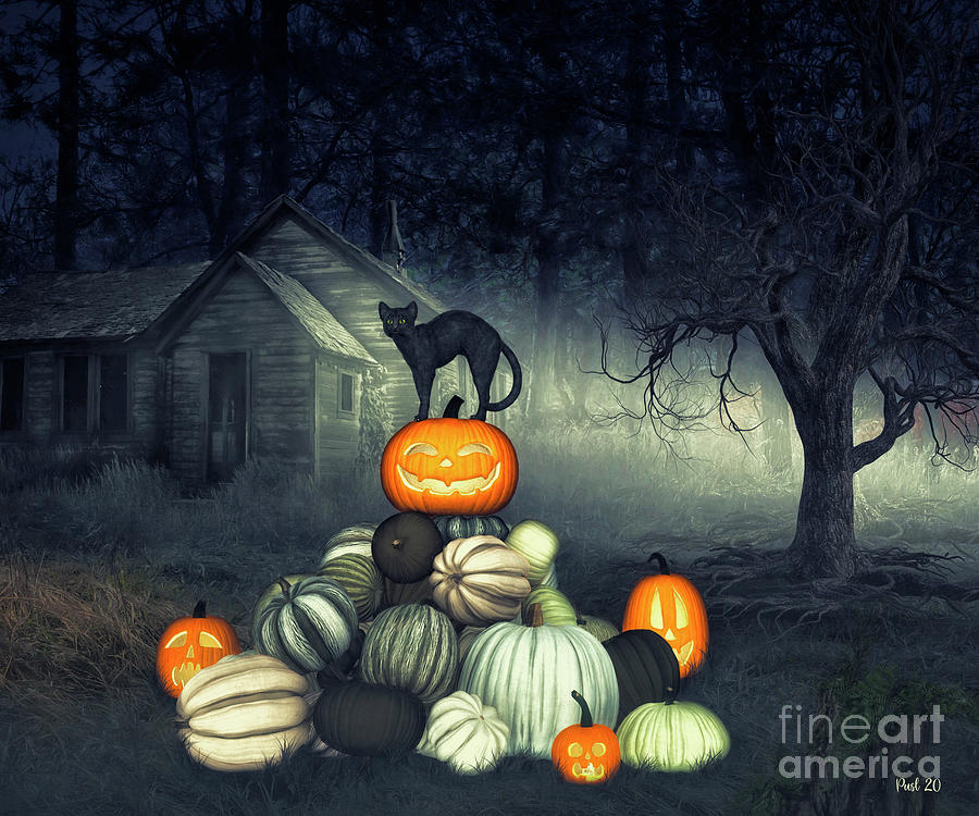 Halloween Digital Art by Jutta Maria Pusl