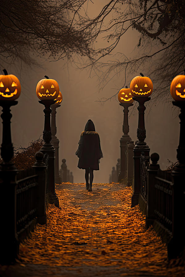 Halloween Photograph - Halloween Lights by My Head Cinema