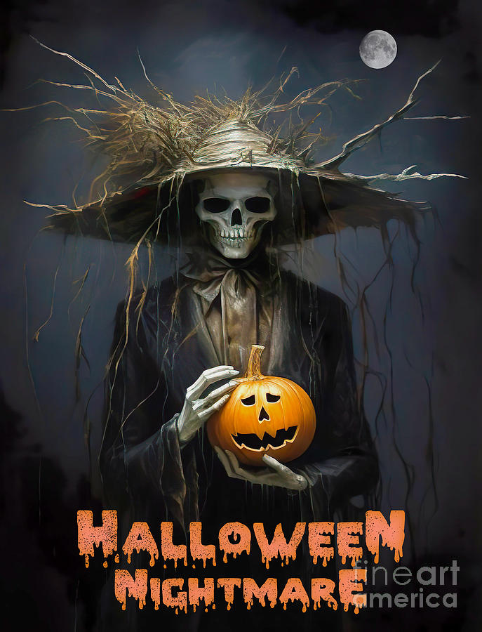Halloween Digital Art - Halloween Nightmare by Mark Ashkenazi