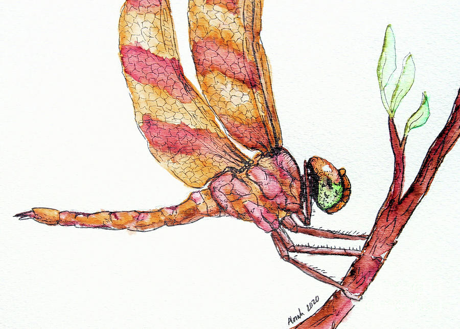Halloween Pennant II Painting by Lora Tout
