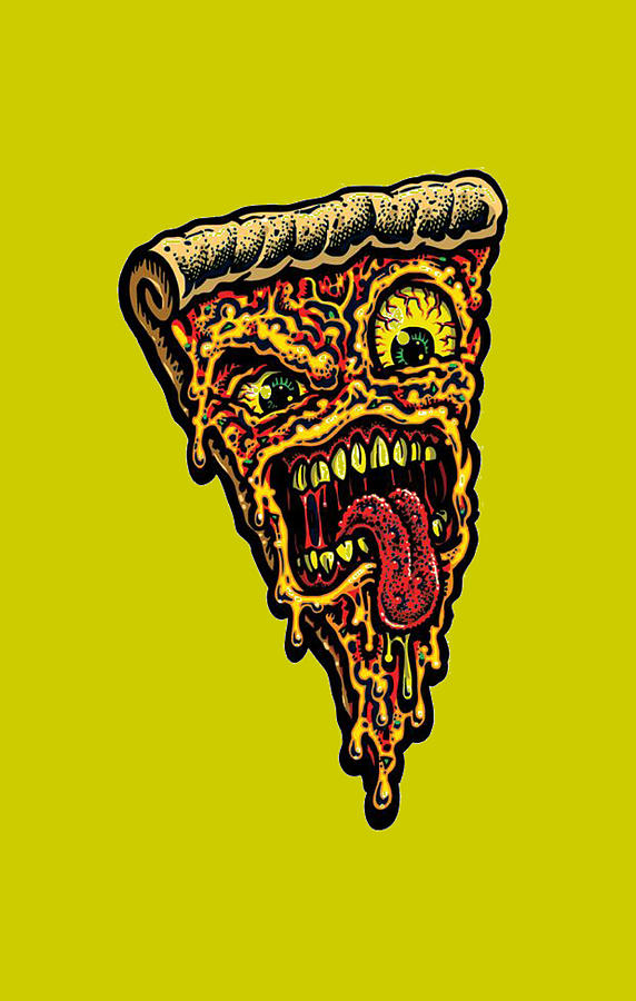Halloween Pizza Digital Art by Carnimee - Pixels