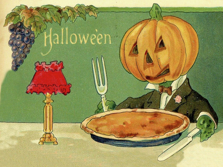 Halloween Pumpkin Pie Digital Art by Long Shot