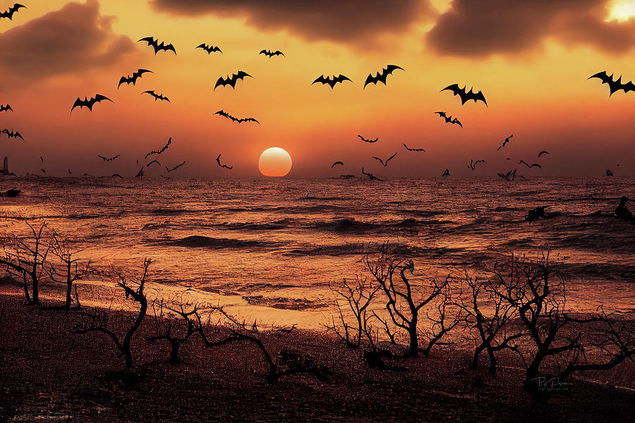 Halloween Shore Digital Art by Bill Posner