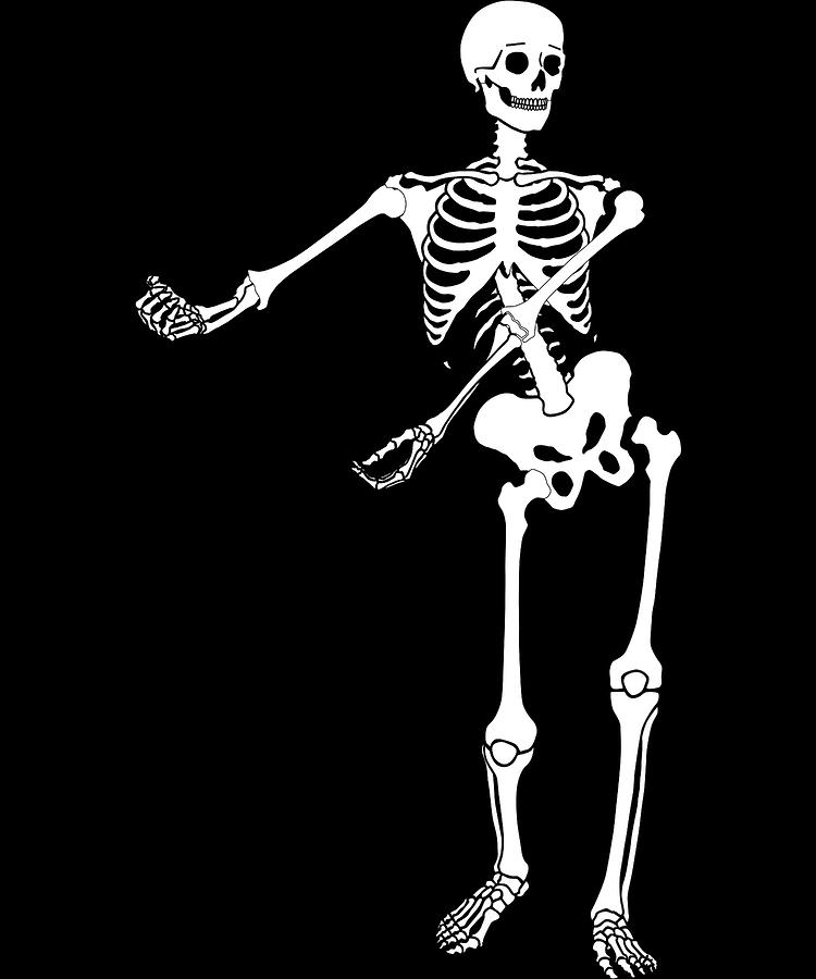 Halloween Skeleton Floss dance kids sign Youth Dance Digital Art by ...