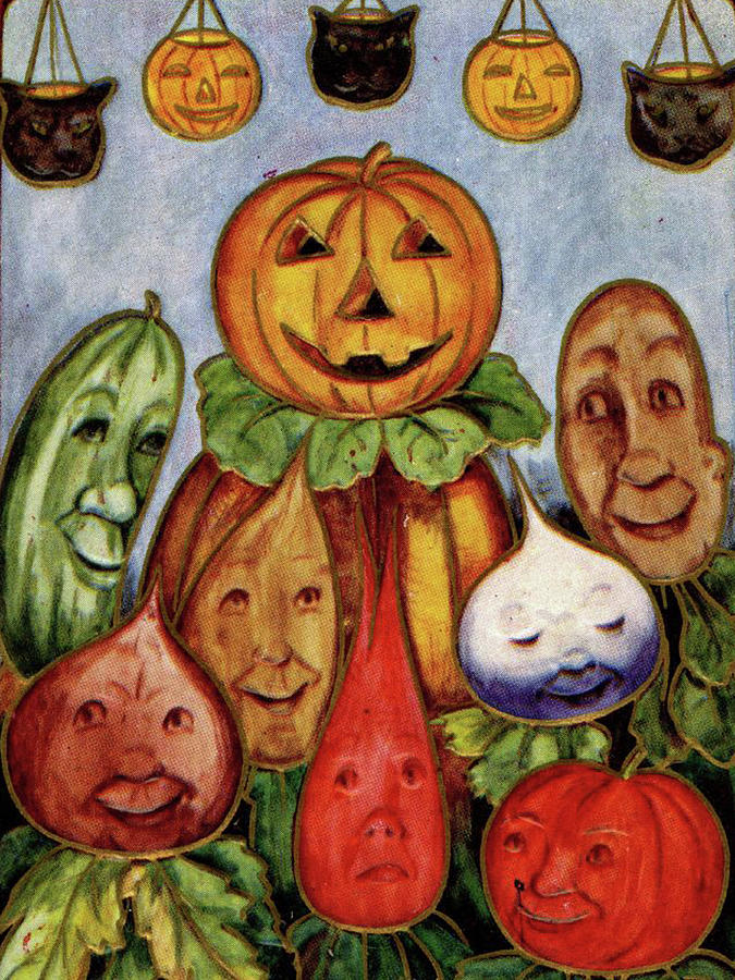 Halloween Vegetables Digital Art by Long Shot