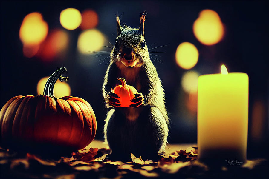 Halloween Visitor Digital Art by Bill Posner