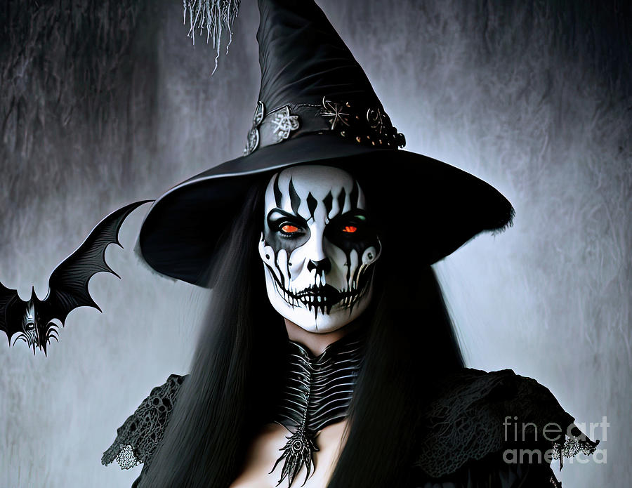 Halloween Witch  Digital Art by Elaine Manley