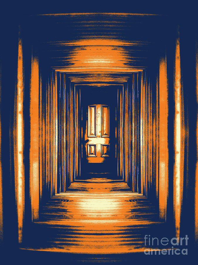 Hallway Door Digital Art by Phil Perkins