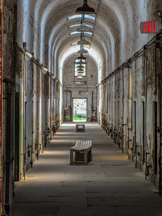 Cell Block Hallway, Eastern State Penitentiary by Ronald Santini Cell Block Hallway, Eastern State Penitentiary by Ronald Santini