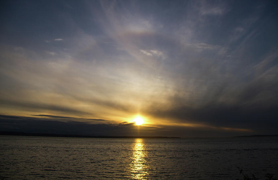 Halo Sunset Photograph by Janine Harles