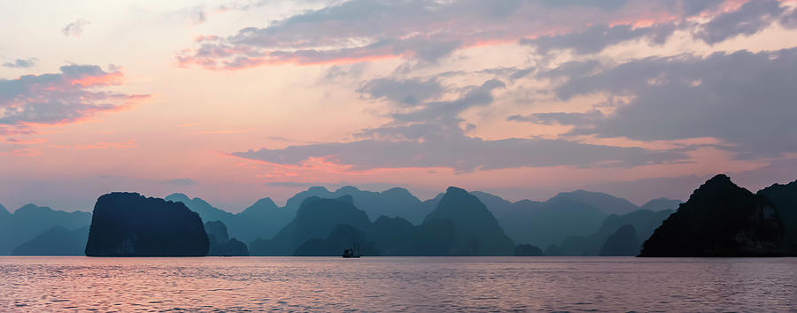 Halong Bay At Sunrise Photograph
