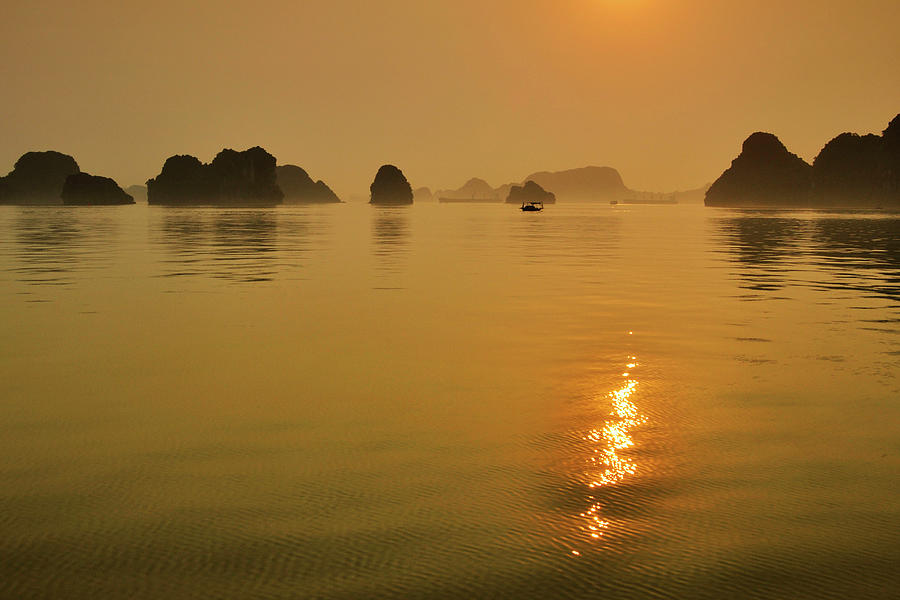 Halong Bay Sunrise Photograph by Rob Hemphill