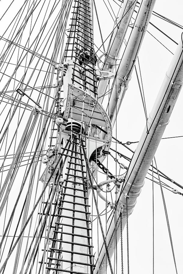 Halyard Abstract Photograph by Cate Franklyn