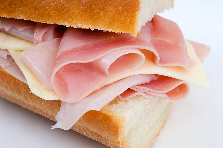 Ham and cheese sandwich Photograph by Juanmonino