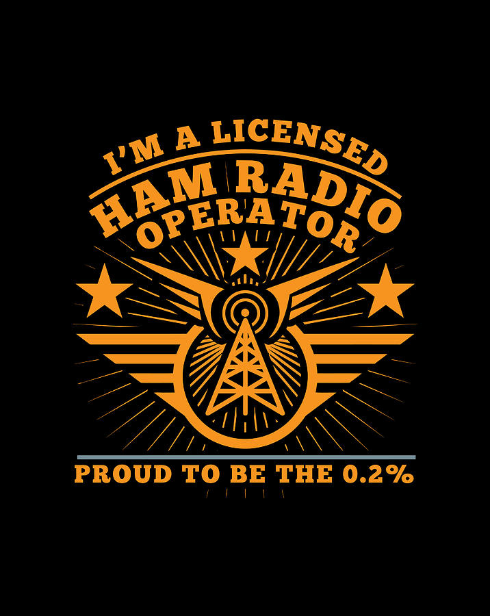 Ham Radio Operator Proud Funny Cb Radio Gift Digital Art by Luke Henry