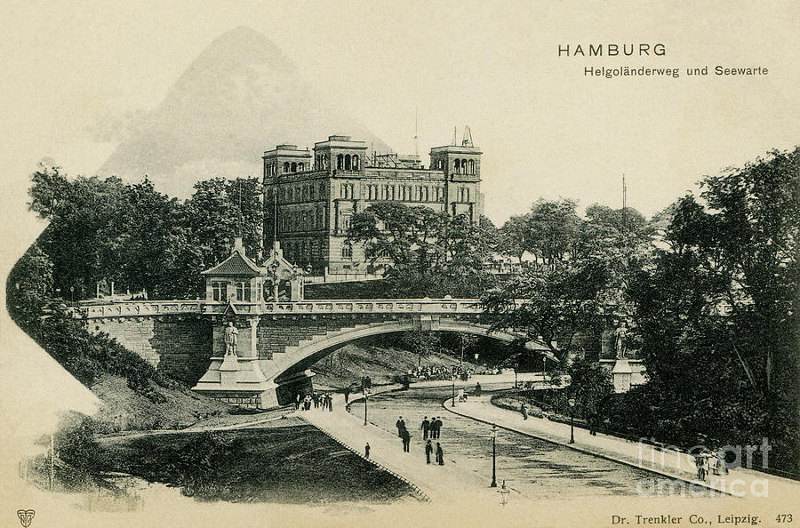  Hamburg 1900 Helgolaenderweg und Seewarte Photograph by Heidi De Leeuw