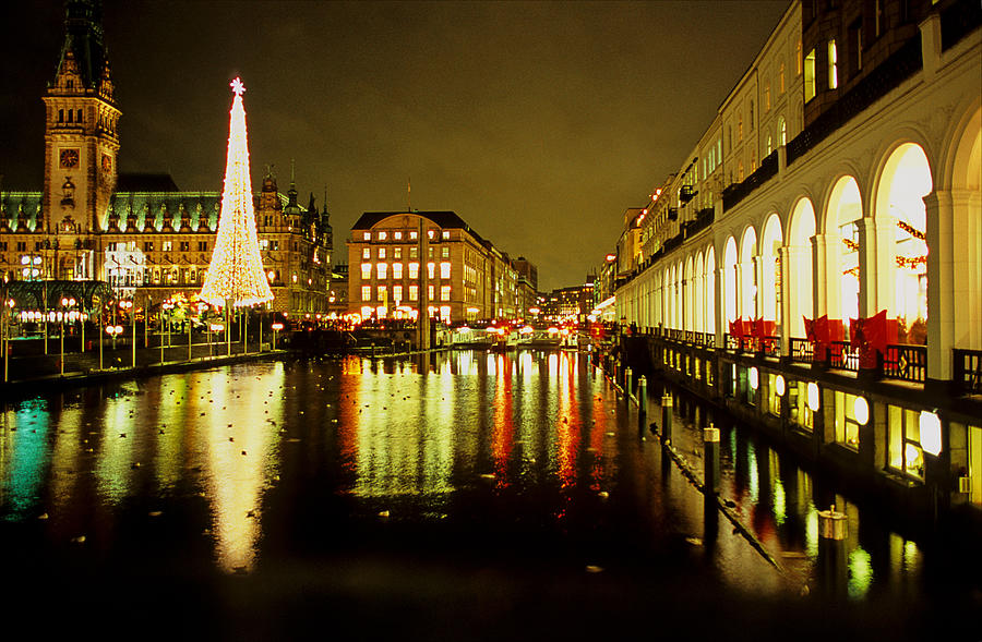 Hamburg christmas Photograph by Ron Layters