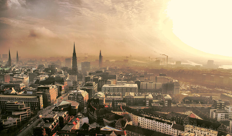 Hamburgs Skyline Photograph by By Benjamin Eichler