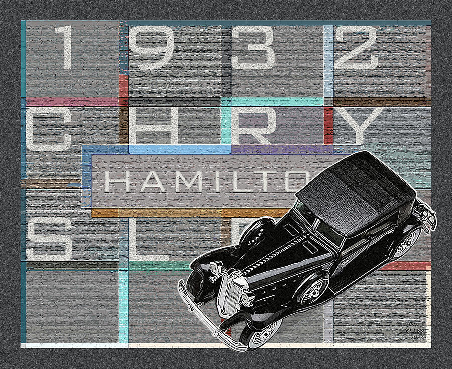 Hamilton Collection / 1932 Chrysler Digital Art by David Squibb