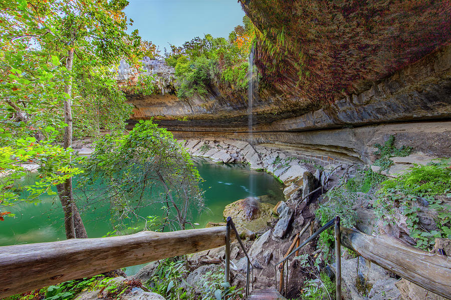 Hamilton Pool Pool Stairs, Texas Hill Country 1 Photograph by Rob ...