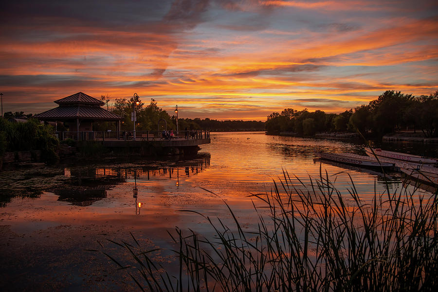 Hamilton Sunset Photograph by Wade Aiken