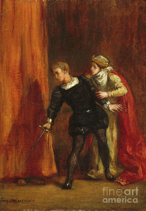 Hamlet And His Mother Painting